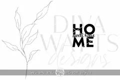 Home Sweet Home SVG Farm house Square Door Hanger SVG Product Image 2