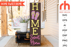 Summer Porch Sign, Flip Flop Sitter SVG, Welcome Cabin Sign SVG, Sea Porch Leaner Cut File, Home Sweet Home Sign SVG, Beach House Decor, Tropical Welcome Sign, Vacation Home Sign, Pool Decor, Lake Lanai sign, Summer Patio Sign, Cricut Summer Files