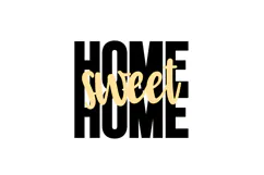 Home Sweet Home Farmhouse Style Decoration laser cut sign Product Image 2
