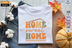 Home Sweet Home SVG File | Fall Retro SVG Product Image 1