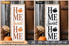 Home Sweet Home SVG File | Fall Porch Sign | Fall Sign Product Image 2