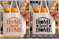 Home Sweet Home SVG File | Fall SVG | Autumn SVG Product Image 2