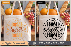 Fall Round Sign SVG Bundle | Farmhouse Autumn SVG Bundle Product Image 17