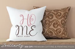 Farmhouse Sign SVG Cut File Home Sweet Home Pillow Design Product Image 2