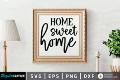 Home sweet home SVG, Farmhouse Sign SVG Design Product Image 1