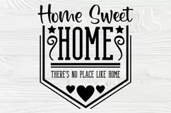 Home Sweet Home SVG Cut File, Farmhouse Sign Svg, Png, Dxf Product Image 2