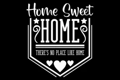 Home Sweet Home SVG Cut File, Farmhouse Sign Svg, Png, Dxf Product Image 3