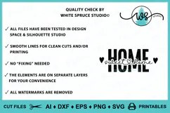 Home Sweet Home SVG PNG Clipart, Farmhouse Decor Home File Product Image 8