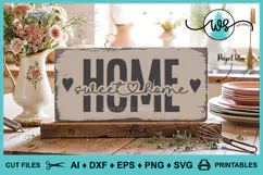Home Sweet Home SVG PNG Clipart, Farmhouse Decor Home File Product Image 4