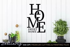 Home Sweet Home Farmhouse Sign SVG Modern Home Decor Sign Product Image 2