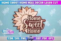 Home Sweet Home Wall Décor | Housewarming Gift | Wall Sign Product Image 1