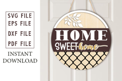 Home Sweet Home Windmill Sign SVG, Farmhouse Decor Product Image 1