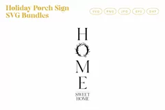 Home sweet home Wreath Porch Sign SVG