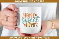 Home sweet home SVG, Autumn SVG, Fall SVG, Cricut SVG Product Image 2