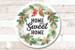 Farmhouse Sign Home Sweet Home Christmas Sublimation png Product Image 1