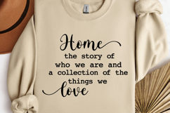 Home the story of who we are SVG,Rustic Farmhouse SVG Product Image 1