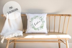 Home Sublimation Greenery Watercolor Clip Art Product Image 3
