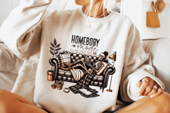 Homebody PNG, Reading PNG, Funny Skeleton PNG, Sarcastic PNG Product Image 3