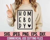 Homebody SVG - Introvert Antisocial - Indoorsy Trendy SVG Product Image 2
