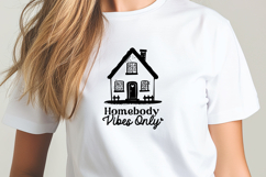 Homebody Vibes Only SVG | Cozy Home Aesthetic Wall Art Product Image 3