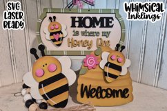 Home Is Where MY Honey Bee Laser SVG Product Image 1