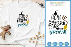 Halloween Svg Home is where you park your broom Product Image 1