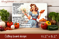Vintage Pin Up Cutting Board | Retro Housewife Product Image 1