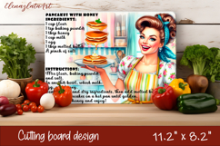 Vintage Pin Up Cutting Board | Retro Housewife Product Image 1