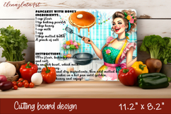 Vintage Pin Up Cutting Board | Retro Housewife Product Image 1