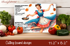 Vintage Pin Up Cutting Board | Retro Housewife Product Image 1