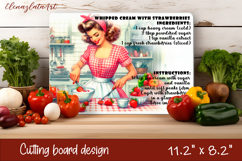 Vintage Pin Up Cutting Board | Retro Housewife Product Image 1
