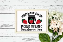Homemade Fresh Picked Organic SVG, Farmhouse Sign SVG Design Product Image 3