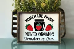 Homemade Fresh Picked Organic SVG, Farmhouse Sign SVG Design Product Image 2