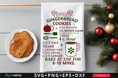 Homemade Gingerbread Cookies SVG ,Christmas SVG Design Product Image 1