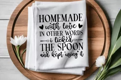 Homemade With SVG, Funny Dish Towels SVG Design Product Image 3