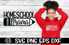 Homeschool Mama SVG Teaching @Home Moms Cutting Sublimation Product Image 1