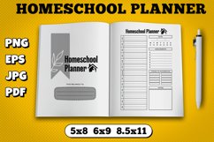 Amazon kdp homeschool planner interior for kindle publisher Product Image 1
