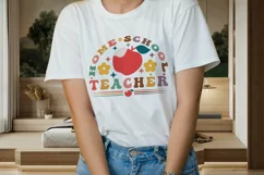 Homeschool Teacher T-Shirt, Farmer Mother Shirt Design Product Image 2