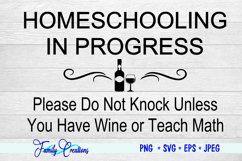 Homeschooling In Progress - Wine Product Image 2