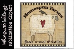 Homespun Farms-Prim Sheep Sublimation Product Image 1