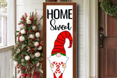 Christmas Home Sweet Gnome Porch sign SVG Product Image 2