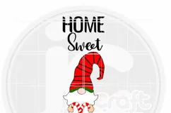 Christmas Home Sweet Gnome Porch sign SVG Product Image 3