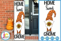 Home Sweet Gnome Porch Sign SVG | Fall SVG | Gnome SVG Product Image 1