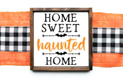 October SVG - Halloween Sign PNG - Home Sweet Haunted Home Decor