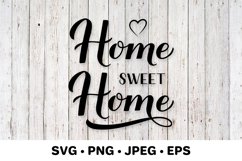 Home Sweet Home SVG. Farmhouse Decor. Family Sign Product Image 1