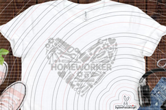 Heart Homeworker Cutting file SVG DXF Product Image 2