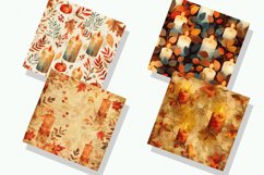 Autumn Candles Digital Paper Bundle Product Image 3