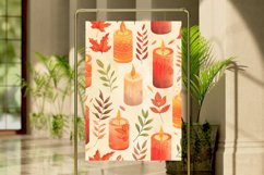 Autumn Candles Digital Paper Bundle Product Image 5
