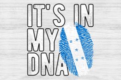 It&#039;s in my DNA Honduras Flag Fingerprint PNG Sublimation Product Image 1