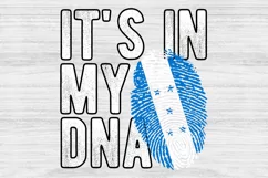 It's in my DNA Honduras Flag Fingerprint PNG Sublimation Product Image 1
